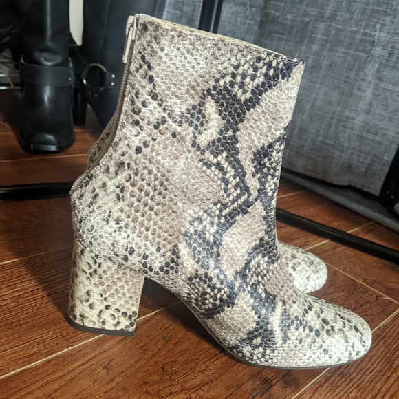Free People snake print leather boots - Picture 3 of 15